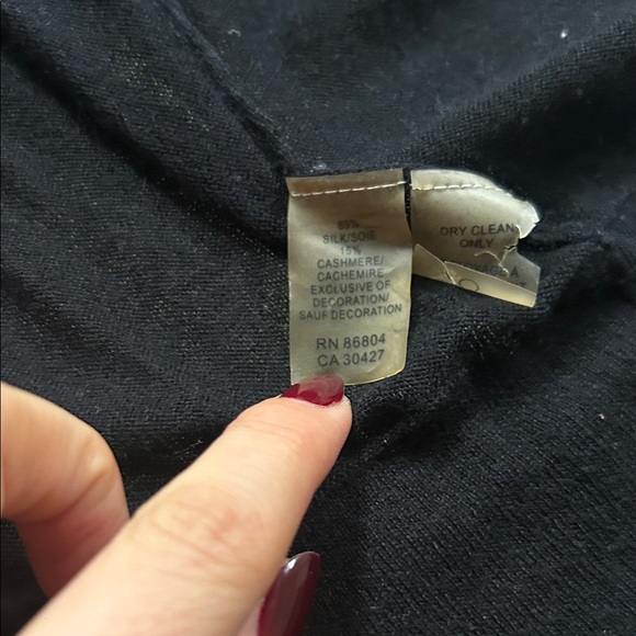 Magaschoni Black Blazer with Beaded Accents - Picture 3 of 4